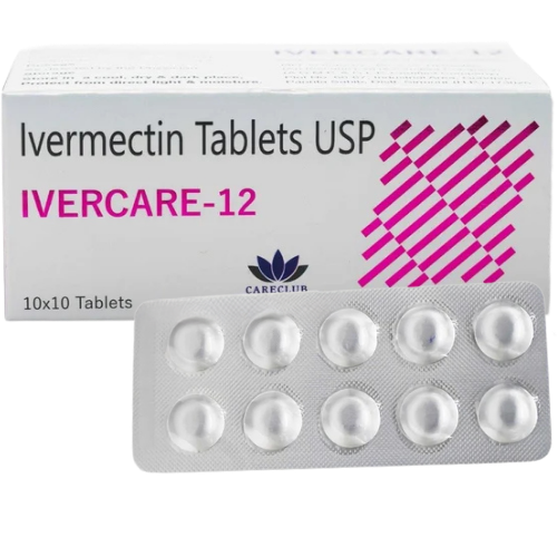 Ivercare_12_product page_clear background Ivermectin 12mg - Image 1